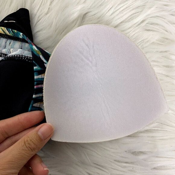 Adidas Womens Small Monstera Tropical Tankini Swim Top - Picture 5 of 9